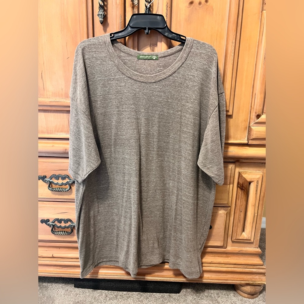 Men’s 3XL Alternative Earth Short Sleeve Taupe Colored T-Shirt